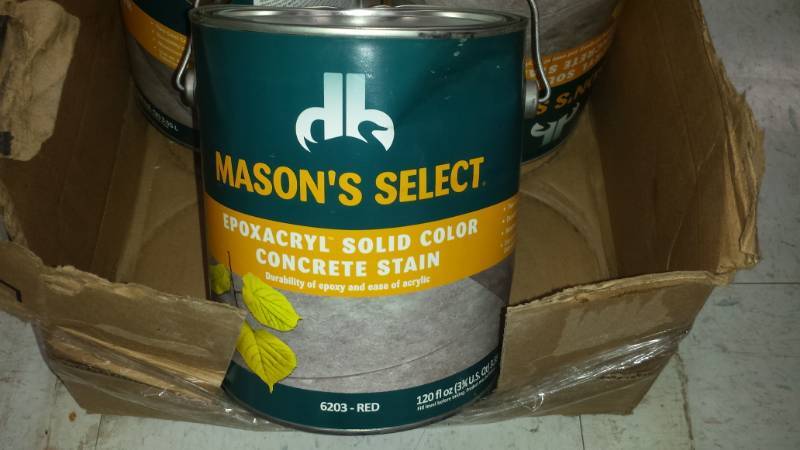lot 4450 image: 3 Gallons of Concrete Stain