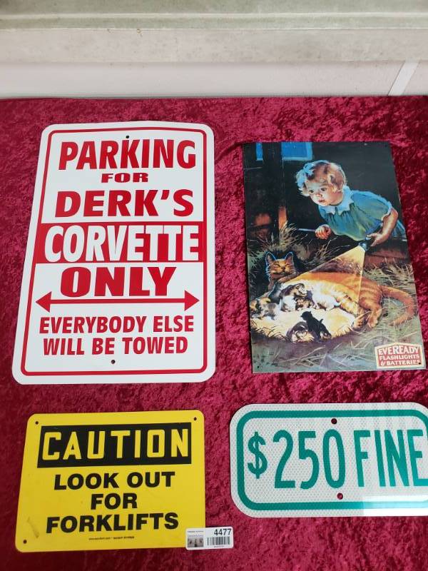 lot 4477 image: Man Cave Wall Decor