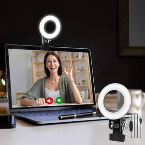 lot 7064 image: Video Conference Lighting Kit Ring Light for Monitor Clip-On