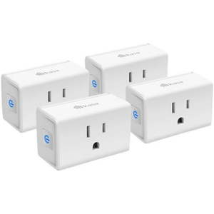 lot 7066 image: $81 TP-Link Kasa Smart EP10P4, Kasa Smart Plug Mini 15A, 4-Pack
