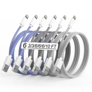 lot 7107 image: Apple 6Pack MFi iPhone Charger 3610FT Lightning Cable