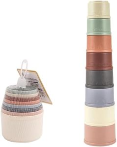 lot 7151 image: jkahh Stacking Cups Toy for Rabbits - Multi-Colored Puzzle Toys