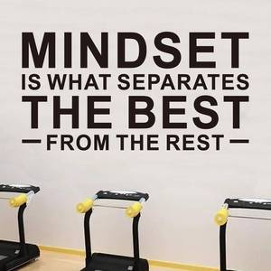 lot 7153 image: AnFigure Office Quotes Wall Stickers Inspirational Gym Vinyl Art