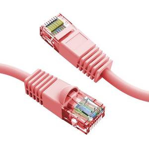 lot 7166 image: 2 Pack Pink Cat6 Ethernet Cable 10 Ft - Network, Internet, Patch Cable