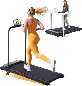 lot 1 image: $100 Electric Treadmill for Home with Incline & Handle 0.6-7.6MPH