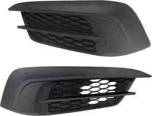 lot 10 image: 2Pcs Front Bumper Fog Light Cover for Honda Civic 2016-2018