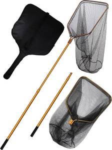 lot 36 image: Beoccudo Fishing Net with Telescoping Handle 70.8-105in