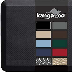 lot 71 image: $73 KANGAROO 34 Thick Anti-Fatigue Floor Rug Cushion Mat 39x20 Black
