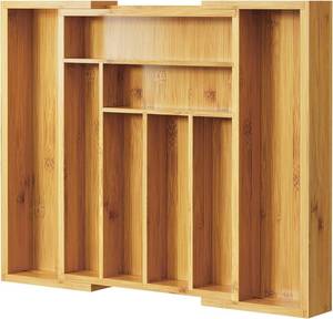 lot 100 image: Pipishell Bamboo Silverware Organizer, Cutlery Tray, Large
