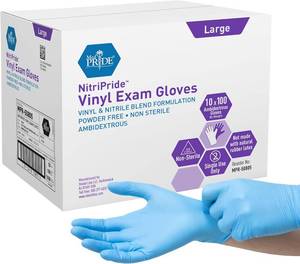lot 101 image: $52 MED PRIDE Disposable Powder-Free Non-Latex Nitrile Gloves