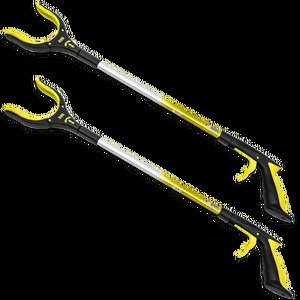 lot 108 image: $53 RMS 2-Pack 32 Extra Long Grabber Reacher (Yellow)