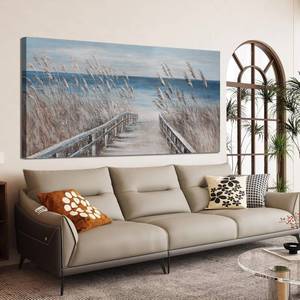 lot 133 image: $51 Dimpaga Canvas Wall Art Coastal Seascape, Beach Decor 20x40