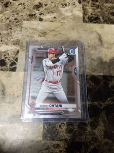 lot 726 image: 2021 Topps Bowman Chrome Shohei Ohtani Los Angeles Angels Baseball Card