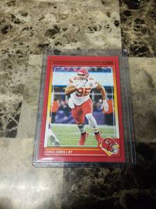 lot 729 image: 2024 Panini Score Football Chris Jones Kansas City Chiefs Card
