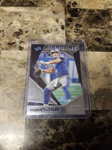 lot 730 image: 2020 Panini Rookies and Stars Football Matthew Stafford Detroit Lions Card