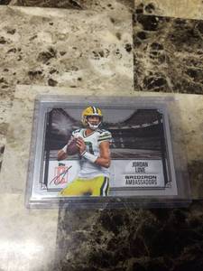 lot 741 image: 2025 Topps Chrome Jordan Love Green Bay Packers Football Card