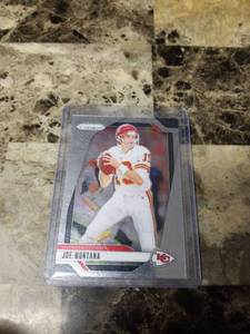 lot 745 image: 2024 Panini Prizm Football Joe Montana Kansas City Chiefs Card