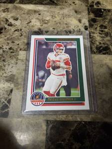 lot 747 image: 2021 Panini Chronicles Stars & Stripes Football Patrick Mahomes Kansas City Chiefs Card