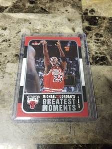 lot 751 image: 2006 NBA Fleer Michael Jordan Chicago Bulls Basketball Card