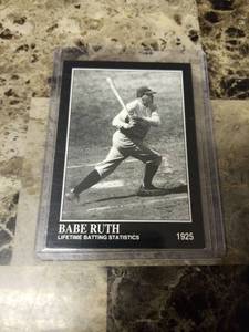lot 756 image: 1992 Megacards Babe Ruth Collection Baseball Card