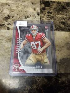 lot 770 image: 2019 Panini Absolute Football Nick Bosa San Francisco 49ers Rookie Card