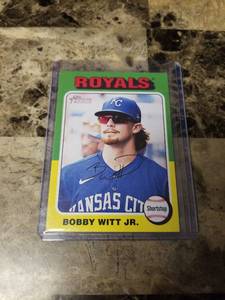 lot 775 image: 2024 Topps Heritage Bobby Witt Jr. Kansas City Royals Baseball Card