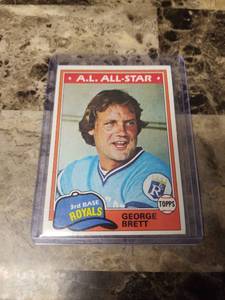 lot 783 image: 1981 Topps George Brett Kansas City Royals Baseball Card