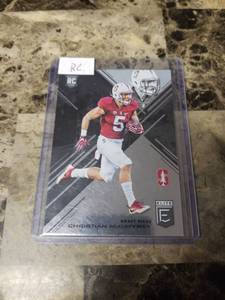 lot 788 image: 2017 Panini America Elite Draft Picks Christian McCaffrey Stanford Cardinals Rookie Card