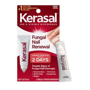 lot 3009 image: Kerasal Nail Fungus Extra Strength  Restorative Nail Repair for Damaged Nails, 0.33 fl oz (Packaging May Vary)