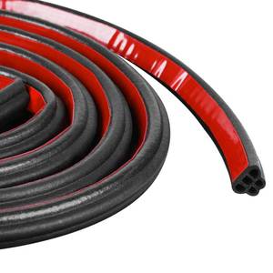 lot 3051 image: Car Weather Stripping Self Adhesive 16.5Ft Double Layer 5-Hole Universal Automotive Soundproofing Weatherstrip Adhesive Car Door Rubber Seal Strips with Adhesive Backing for Car RV Truck Doors Window