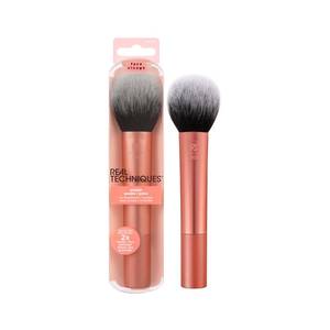 lot 3054 image: Real Techniques Ultra Plush Powder Makeup Brush, For Setting Powder, Bronzer, & Blush, Sheer, Buildable Coverage, Large, Fluffy Powder Brush, Vegan, Cruelty-Free & Synthetic Bristles, 1 Count