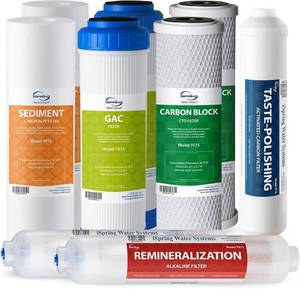 lot 3059 image: iSpring F9K NSF Certified 1-Year Reverse Osmosis Water Filter, Alkaline Remineralization Filters for 6-Stage RO Systems, Without RO Membrane