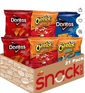 lot 3072 image: Frito-Lay Snack Doritos & Cheetos Box 21 Count Variety Pack