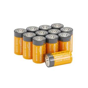 lot 3081 image: Amazon Basics 12-Pack C Cell Alkaline All-Purpose Batteries, 1.5 Volt, 5-Year Shelf Life