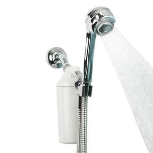 lot 3087 image: Aquasana Shower Filter  Dermatologist-recommended for softer, healthier skin & hair  Proven to reduce 90% of chlorine for 6 months  High pressure  Chrome wand shower head  AQ-4105CHR