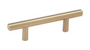 lot 3116 image: Amerock Bar Pulls 3 in (76 mm) Center-to-Center Golden Champagne Cabinet Pull - 10 Pack