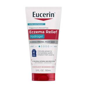 lot 3120 image: Eucerin Eczema Relief Hydrogel for Dry, Itchy, Eczema-Prone Skin, Fragrance Free and Steroid Free Body Moisturizer for Dry Skin, 5 Fl Oz Tube