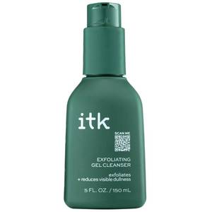 lot 3127 image: ITK Exfoliating Facial Gel Cleanser - Face Wash to Brighten  Smooth Skin - Dissolves Makeup  Grime Gently- Even-Toned Skin - Glycolic Formula to Brighten Skin, for Normal to Oily Skin, 5 Fl Oz