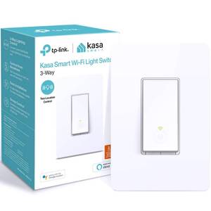 lot 3157 image: Kasa Smart 3 Way Switch HS210, Needs Neutral Wire, 2.4GHz Wi-Fi Light Switch works with Alexa and Google Home, UL Certified, No Hub Required , white