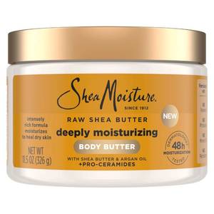lot 3174 image: SheaMoisture Deeply Moisturizing Body Butter with Raw Shea Butter, Argan Oil and Pro-Ceramides, Rich Hydration & Healing of Dry Skin, 48H Moisturizing 11.5 oz