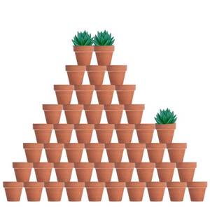 lot 3177 image: vensovo 48 Pcs 2 Tiny Terracotta & Terra Cotta Pots with Drainage - Small Mini Clay Ceramic Pottery Planter Ideal for IndoorOutdoor Plants, Crafts, Wedding Favors