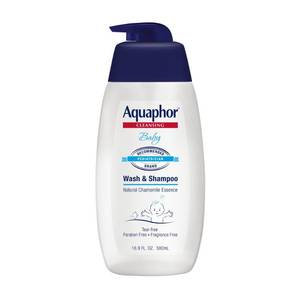 lot 3195 image: Aquaphor Baby Wash and Shampoo Tear-free & Mild for Sensitive Skin - 16.9 fl oz