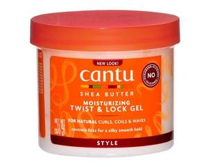 lot 3203 image: Cantu Shea Butter for Natural Hair Moisturizing Twist & Lock Gel 13 oz. Jar