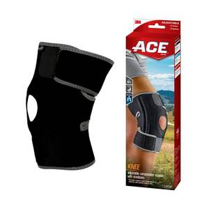 lot 3208 image: ACE Brand Adjustable Knee Brace with Side Stabilizers Provides Support & Compression to Arthritic and Painful Knee Joints