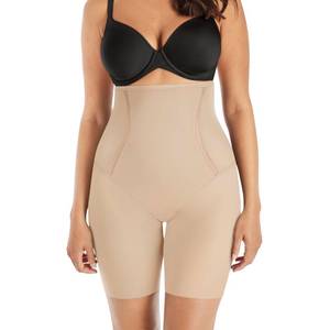 lot 3210 image: Maidenform Womens High-Waist Thigh Slimmer Shapewear, Cool Comfort Slimming Shapewear, M