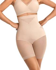 lot 3212 image: Vertvie Shapewear for Women Tummy Control High Waisted Shapewear Shorts Targeted Compression Body Shaper Bathroom Friendly(Nude,Small)