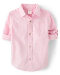 lot 3218 image: Gymboree,and Toddler Long Sleeve Button Up Shirts,Simple Pink,7