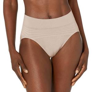 lot 3220 image: Warners Womens No Pinching No Problems Seamless Hi Cut Panty, Butterscotch, Medium