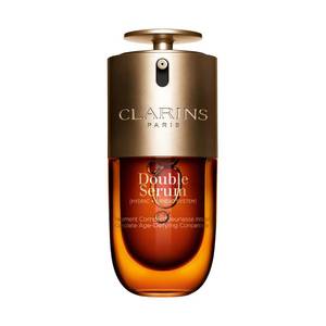 lot 3260 image: Clarins DOUBLE SERUM  Anti Aging Face Serum  Visibly Firms, Smoothes, Boosts Radiance, and Refines Pores  24H Hydration  All Skin Types, 1 Fl Oz - Retail $95