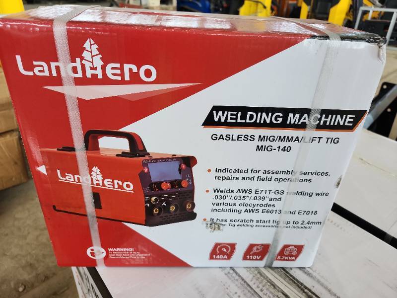 lot 2357 image: Unused Land Hero MIG-140 Gasless Welding Machine